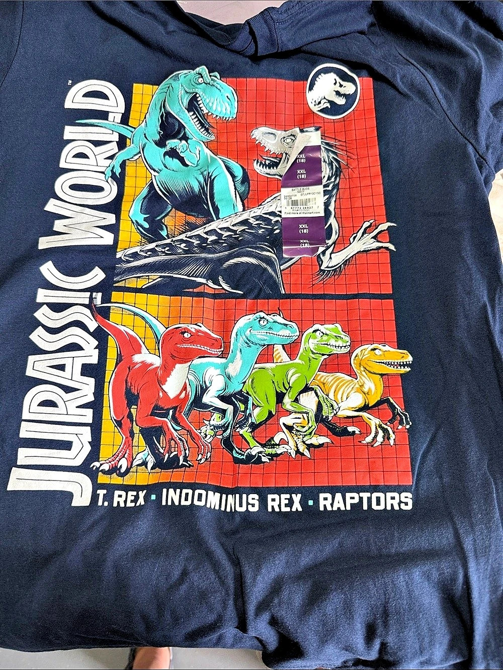 Jurassic World Battle Buds Graphic T-Shirt Boys XL